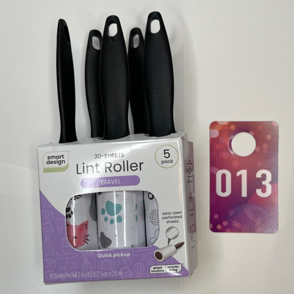 Smart Design Pet Theme Lint Roller 5-Pack